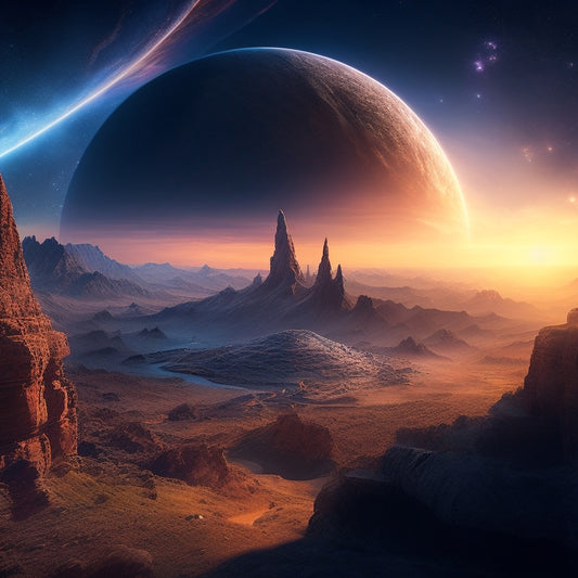 A sweeping, majestic landscape depicting the cosmic convergence of Pathfinder's Golarion and Starfinder's Galactic Core, with swirling celestial bodies, mystical energies, and ancient ruins in the foreground.