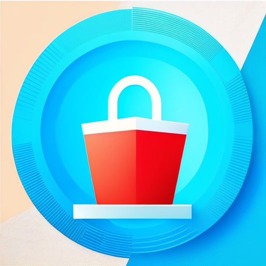 A stylized, minimalist illustration of a Pinterest shopping icon (red circle with a white "P" and a shopping bag) surrounded by rising arrows and subtle, gradient blue lines, conveying growth and upward momentum.