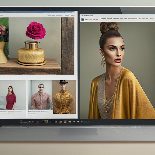 A split-screen image with a cluttered, disorganized online course platform on one side and a tailored, branded, and easy-to-navigate platform on the other, with a subtle ecommerce background.