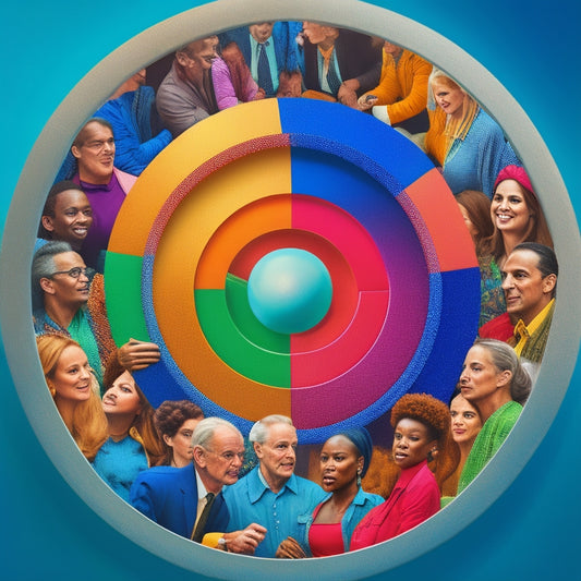 A vibrant, stylized illustration of a person holding a strong magnet, surrounded by diverse customers from various age groups and professions, all being attracted towards the magnet in a circular motion.