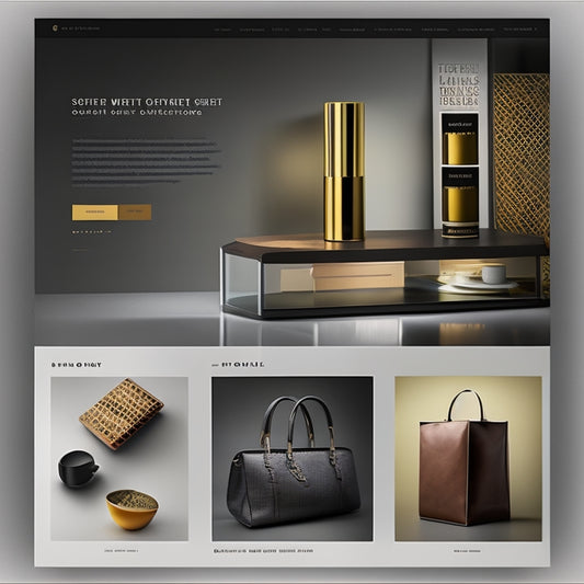A futuristic online storefront with a split-screen design, showcasing a chaotic, cluttered product page on the left and a streamlined, organized one on the right, with identical products but vastly different layouts.