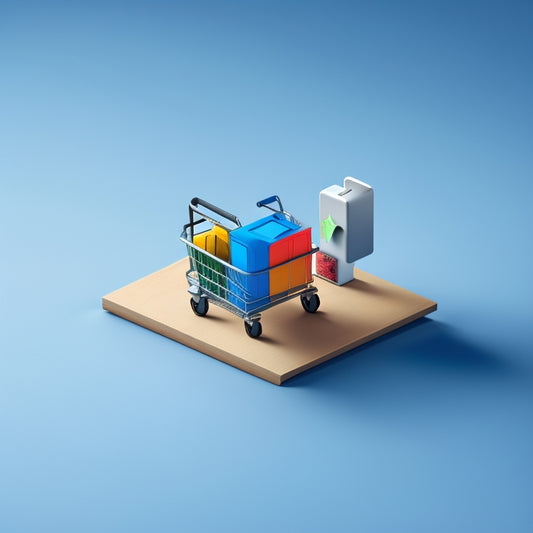 A minimalist illustration featuring a puzzle with few remaining pieces, with a single puzzle piece being placed into position, surrounded by subtle commerce and e-commerce elements, such as a faint shopping cart or a credit card.