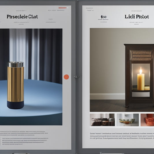 A split-screen image featuring a dimly lit, cluttered product detail page on the left, and a bright, modern, and minimalist PDP on the right with a prominent "Add to Cart" button.