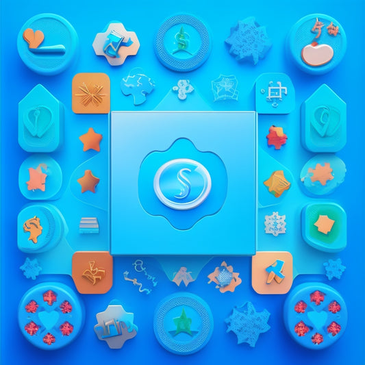 A stylized illustration of a commerce puzzle with Salesforce logo-shaped pieces fitting together, surrounded by swirling customer and product icons, set against a gradient blue background with subtle commerce-related patterns.