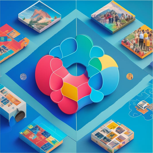 A stylized illustration of a puzzle with missing pieces, with a customer profile at the center, surrounded by digital devices, and connecting lines forming a circle, symbolizing complete customer insights.