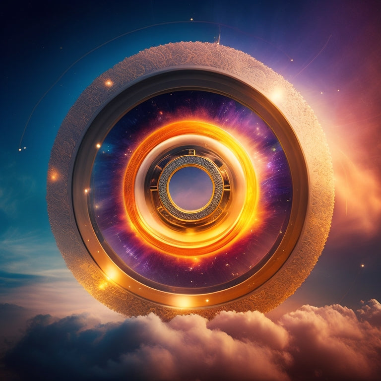 A stylized illustration of a strong, glowing ecommerce wheel at the center, surrounded by swirling clouds of uncertainty, with bursts of light and arrows pointing outward, symbolizing growth and resilience.