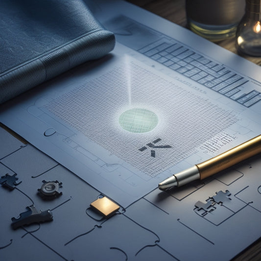 A puzzle piece fitting into a spreadsheet grid, surrounded by subtle Excel icons and a faint grid background, with a faint lightbulb above, symbolizing a solved mystery.