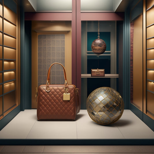 An illustration of a virtual storefront with a subtle grid background, featuring a mix of locked and unlocked padlocks, with a few scattered shopping bags and a faint globe in the corner.
