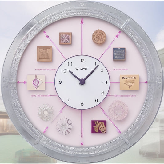 An illustration of a simplified workflow diagram, featuring a WooCommerce storefront in the background, with a clock and gears in the foreground, surrounded by swooping arrows and flowing lines, conveying efficiency and speed.