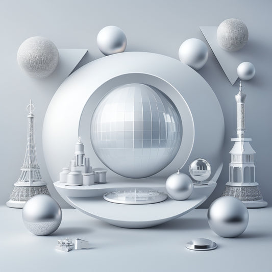 A futuristic, minimalist illustration featuring a sleek, silver sphere (Salla) at the center, surrounded by various e-commerce platforms (e.g. Shopify, Magento, WooCommerce) as puzzle pieces, seamlessly interconnected.