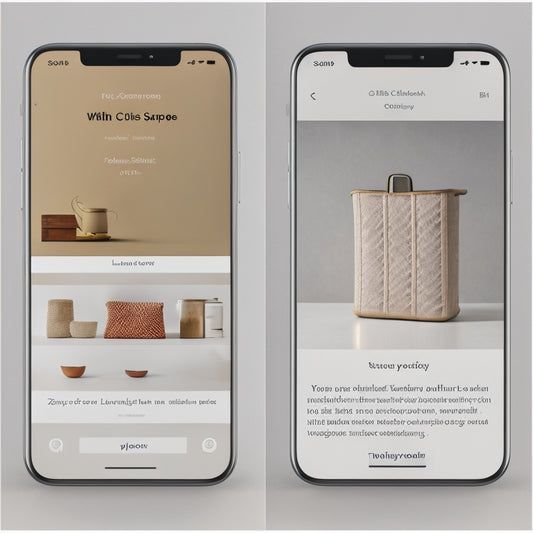 A split-screen image featuring a cluttered, zoomed-in mobile screen on the left, with slow-loading icons and cramped layouts, versus a clean, minimalist mobile screen on the right, with streamlined CTAs and ample white space.