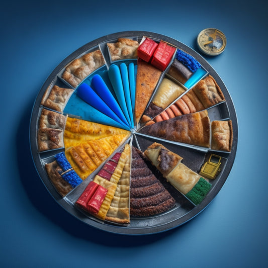 An illustration of a large, bitten-into pie chart with a chunk missing, surrounded by scattered online shopping carts, credit cards, and broken locks, set against a dark and ominous background.