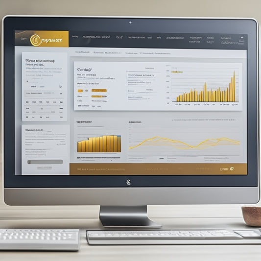 An illustration of a computer screen displaying a WP Ecommerce dashboard with a Payfast payment gateway integration, surrounded by simplified, curved lines and arrows, symbolizing efficiency and streamlining.