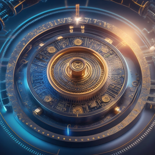 A stylized illustration of a digital sales funnel with coins and arrows flowing upward, morphing into a spiral of interconnected gears, surrounded by a subtle background of circuit boards and wires.