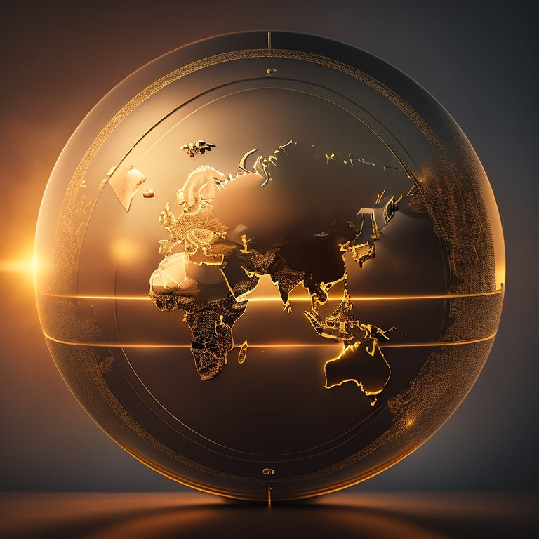 A stylized, minimalist illustration depicting a globe with subtle, gradient-colored migration paths connecting major cities, overlaid with faint, golden silhouettes of luxury assets (e.g., private jets, yachts).