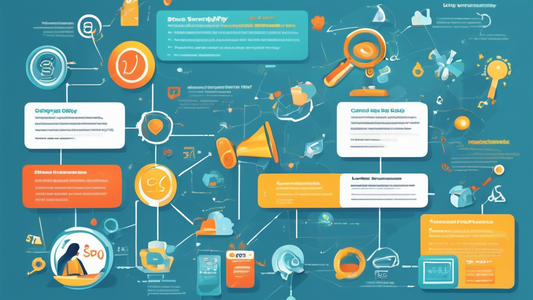 A vibrant and visually engaging infographic illustrating the key strategies and tactics for achieving SEO success for Shopify stores. Include elements such as keyword research, content optimization, l