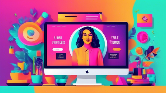 A vibrant and visually engaging image that showcases a web designer using CSS to customize a Shopify theme. The image should highlight the transformative power of CSS, with before and after shots demo