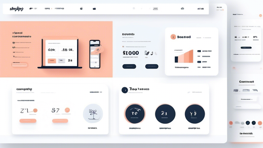 Create an image of a sleek and modern Shopify dashboard interface showcasing 10 different conversion tools, each represented with a unique and visually appealing icon. The tools should include features like pop-ups, special offers, product recommenda