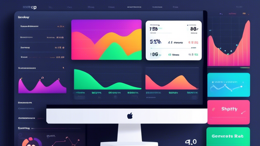 A screenshot of an A/B testing dashboard for a Shopify store, displaying metrics such as conversion rate, average order value, and bounce rate, with a group of marketers analyzing the results and disc