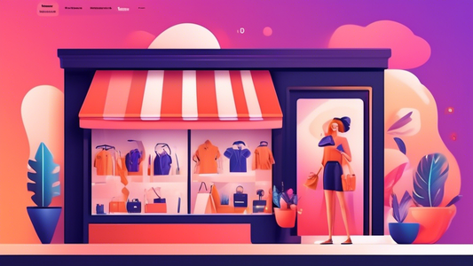 Create an image of a virtual storefront with a vibrant and engaging design that incorporates the 7 expert tactics mentioned in the article to boost Shopify conversions. Include elements like personalized product recommendations, seamless checkout pro