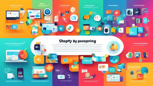 Create a visually appealing and informative graphic that showcases essential apps that enhance the user experience for Shopify users. Include a variety of apps, such as product personalization, custom