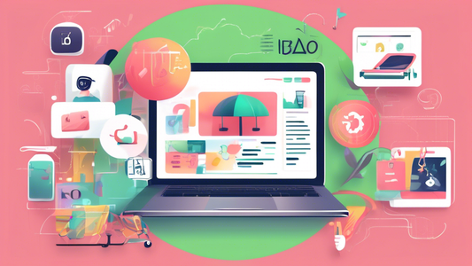 Create an image that portrays the concept of streamlining Shopify SEO to enhance traffic, depicting elements such as optimized product pages, keyword research, and meta tags, visually representing the