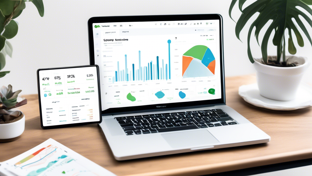 A dashboard with graphs, charts, and other data visualization elements tracking the conversion rate of a Shopify store. The dashboard shows metrics such as website traffic, add-to-cart rate, checkout 