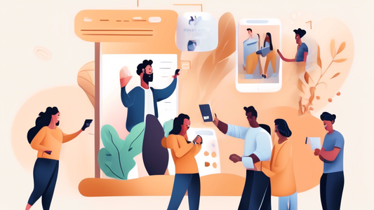 Create an image of a diverse group of happy customers completing purchases on a sleek and user-friendly Shopify website interface. The image should convey a sense of ease and satisfaction, with clear calls-to-action and personalized recommendations t