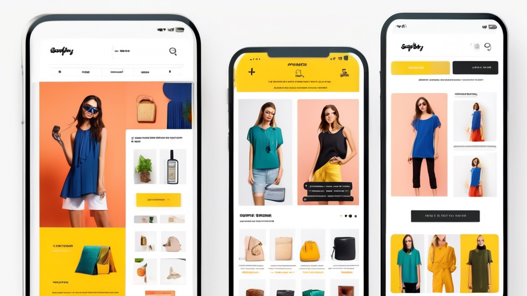 A vibrant and modern Shopify store optimized for mobile users, featuring a seamless user interface, fast loading times, and intuitive navigation, showcasing a wide range of products with clear images 