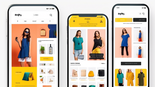 A vibrant and modern Shopify store optimized for mobile users, featuring a seamless user interface, fast loading times, and intuitive navigation, showcasing a wide range of products with clear images 