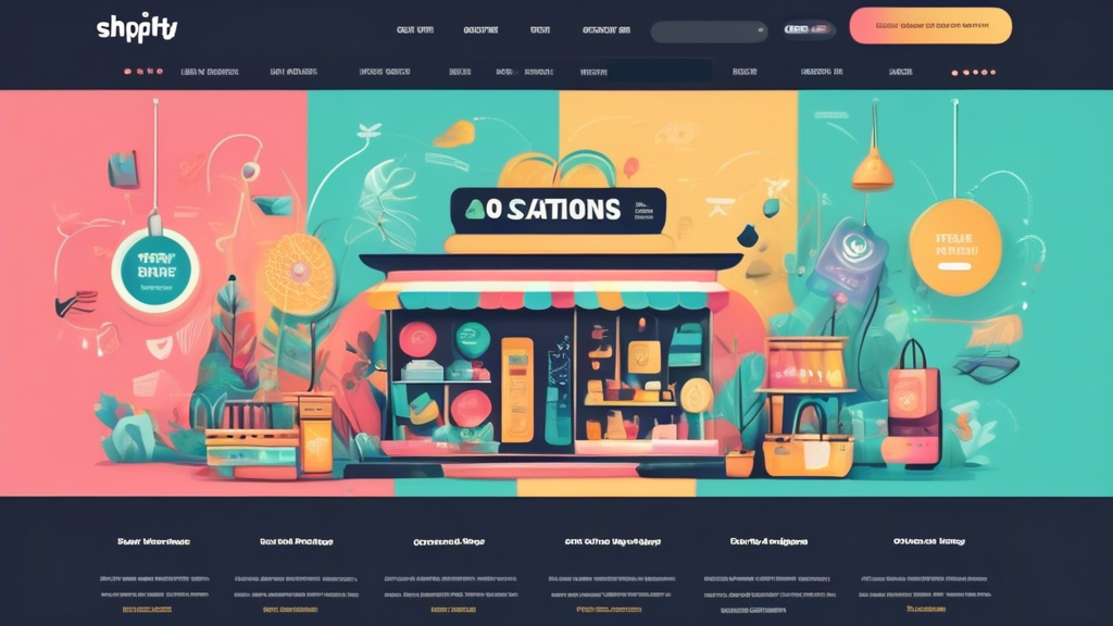 Create an image of a visually appealing Shopify store homepage with elements optimized for conversion, such as a clear call-to-action button, a carousel featuring best-selling products, user-friendly navigation, and trust signals like customer review