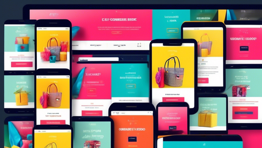 A vibrant and modern e-commerce website designed for mobile devices, featuring a user-friendly interface, optimized product images, and a seamless checkout process.