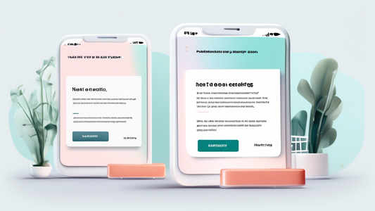 Photorealistic illustration of a split testing experiment in a user interface of an e-commerce website, showcasing two variations of a product page with different call-to-action buttons and layouts, w