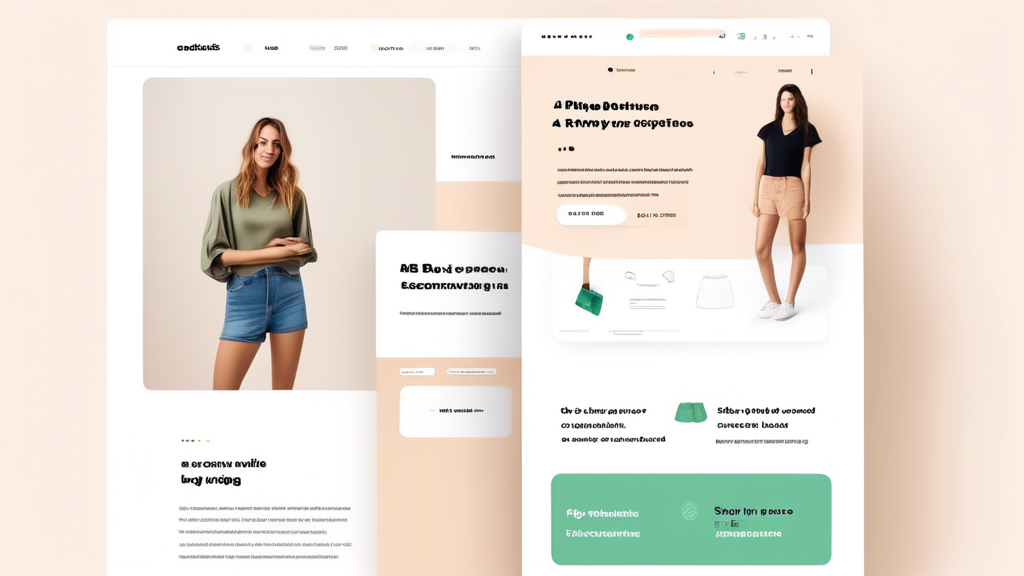 A split-screen image featuring two variations of a Shopify subscription service landing page. Variation A shows a simple, straightforward design with clear pricing and benefits. Variation B shows a mo