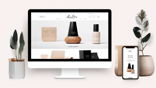 A sleek and modern Shopify website design with a user-friendly interface, featuring intuitive navigation, clear product displays, and optimized checkout experience. The design emphasizes accessibility